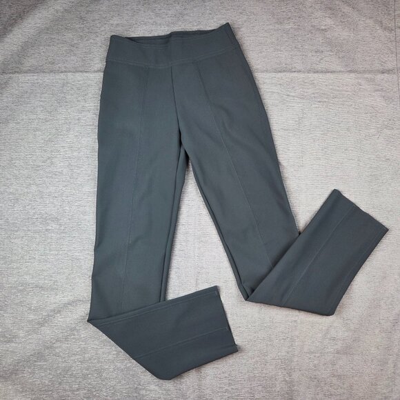 Maria Pinto M2057 Womens Pants Size 2 Gray Stretch Pull On Seamed Career Neutral - Picture 1 of 7